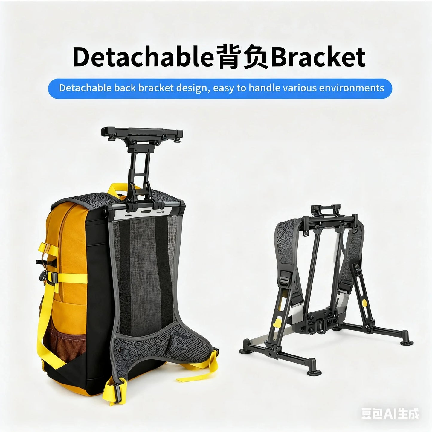 25L Professional Outdoor Hiking Mountaineering Backpack with GlowCart