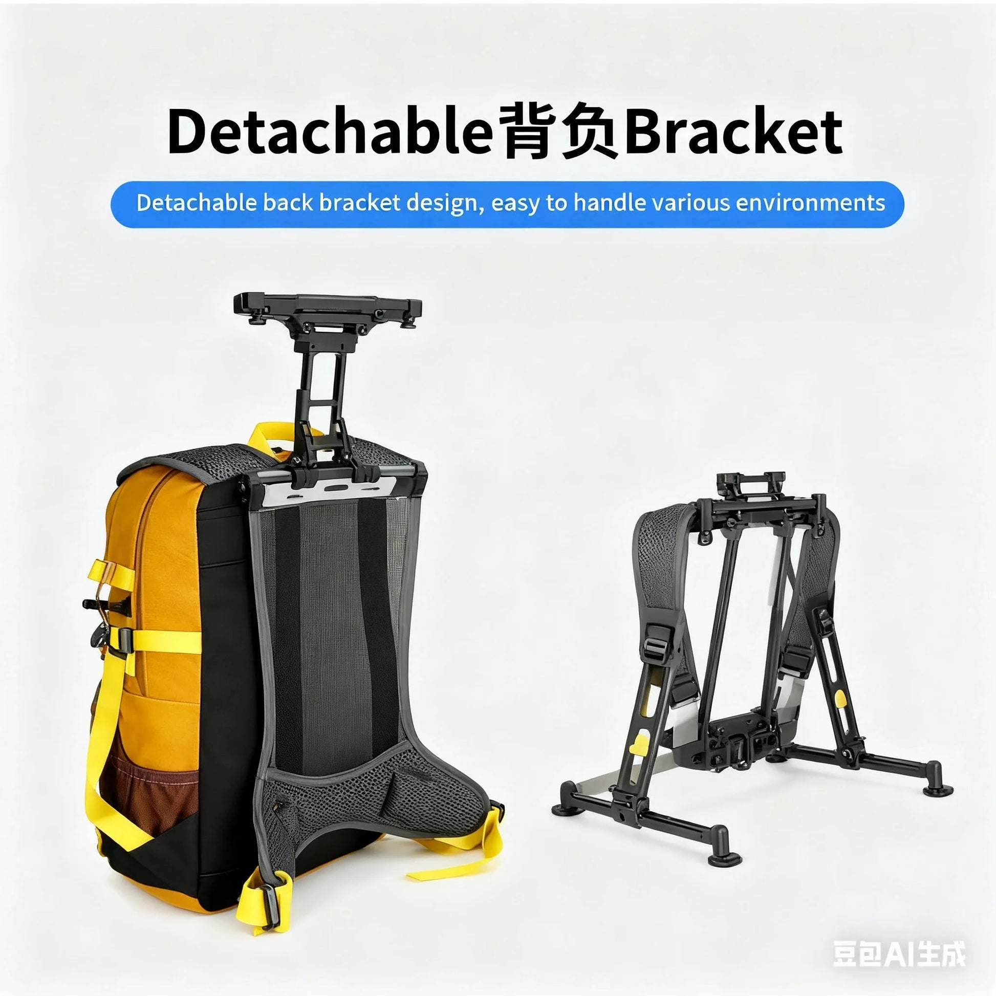 25L Professional Outdoor Hiking Mountaineering Backpack with GlowCart