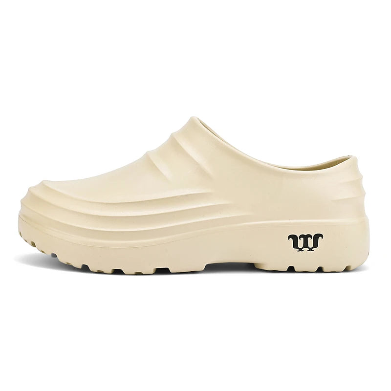 New Men's Anti-slip Chef Shoes Sandals For Men Working shoes waterproof fashion Garden Shoes Clogs For Beach Slippers Size 36-48 GlowCart