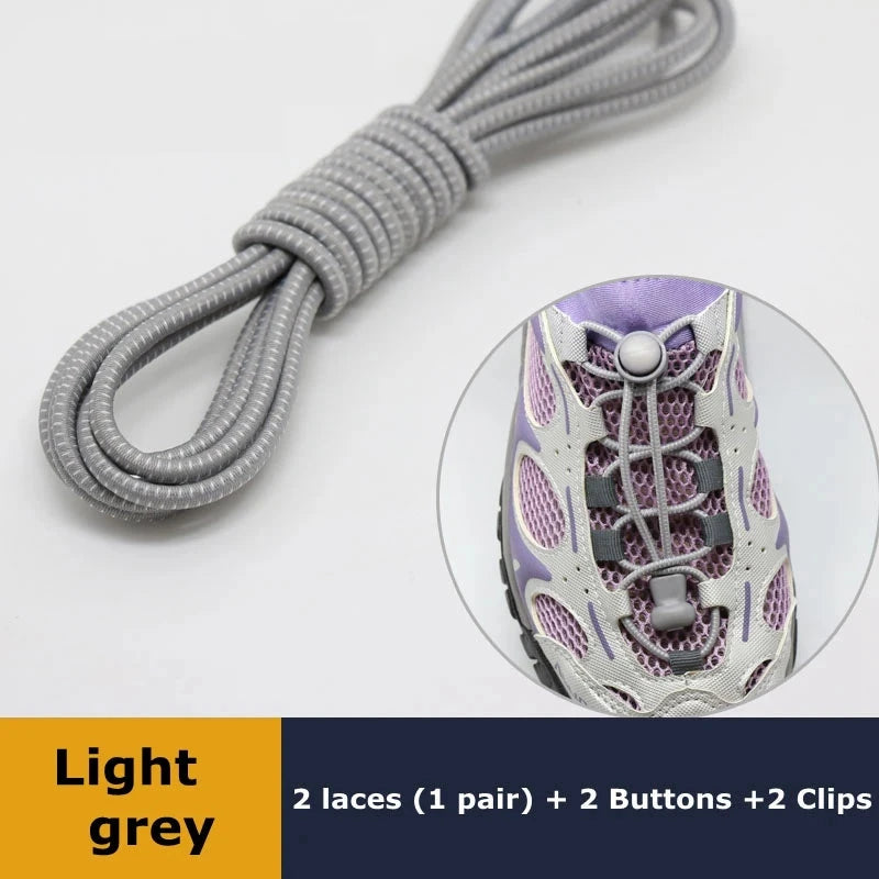 1Pair Shoelaces for Sneaker Elastic No Tie Shoe Laces GlowCart
