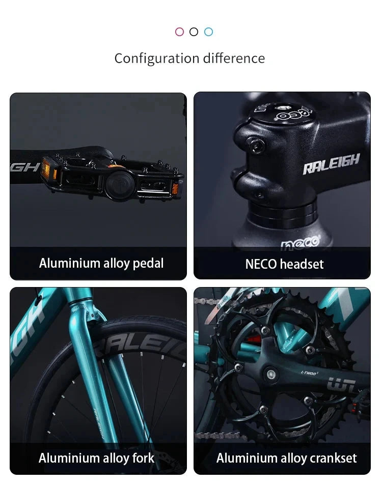 Lightweight High Performance Road Bike 24/27/16/18 Speed Dual Disc Brake Ultra-light Road Racing Speed Change Gravel Bicicleta GlowCart