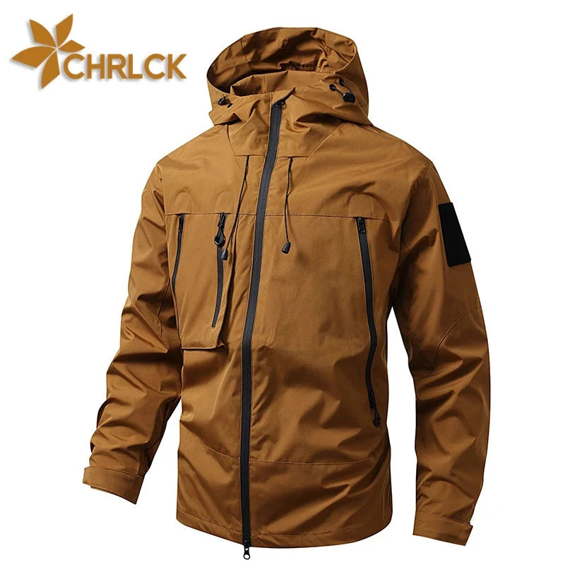 CHRLCK Men's Waterproof Hiking Jacket Purple Women Windproof GlowCart