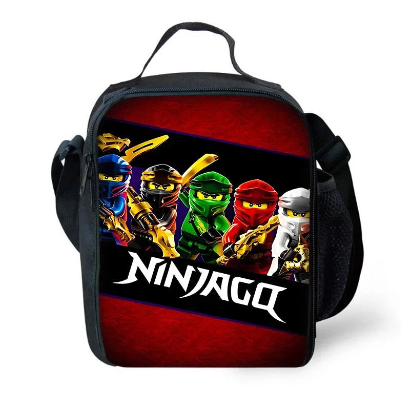 Child School Sports Game N-NinjagoS Backpack with Lunch Bags ,Pencil Bags ,School Bags for Boys Girls Best Gift GlowCart