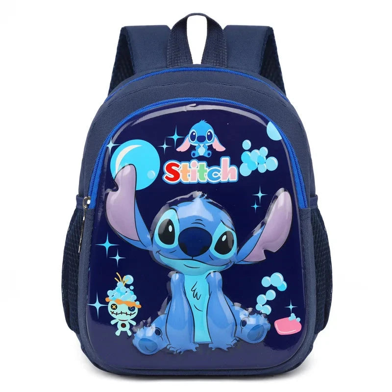 Stitch New Kindergarten Boys and Girls Backpack Daypack Kids Bags Kawaii Female Large Schoolbag Backpack GlowCart