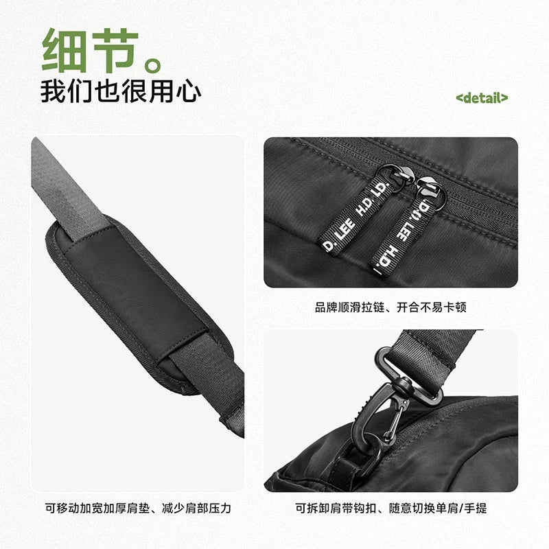 LEE Dry Pocket Sports Fitness Gym Bag for Women Men Large GlowCart