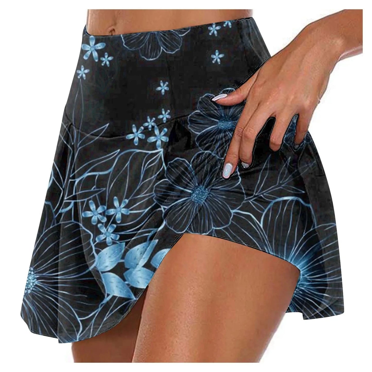 Women'S Athletic Stretchy Pleated Tennis Skirts Run Yoga GlowCart