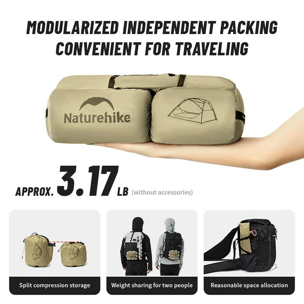 Naturehike Camping Tent Star River UL 2 People Tent 15D GlowCart