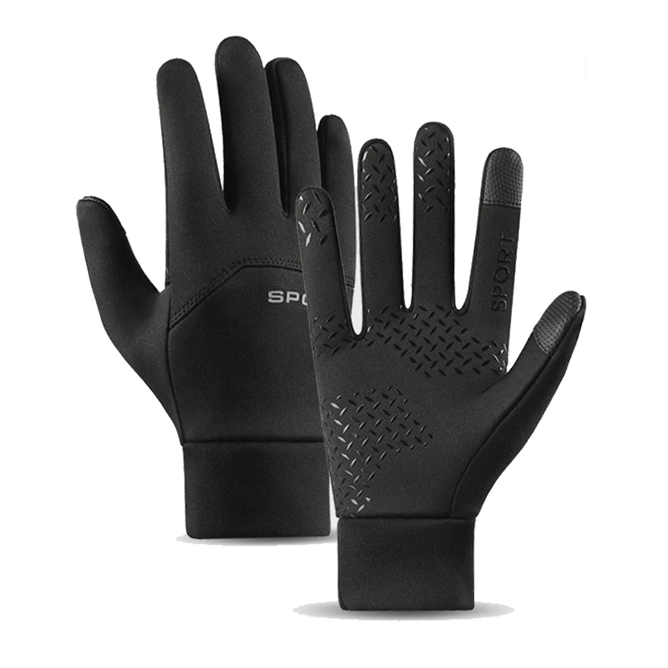 GTUBIKE Autumn and Winter Touchscreen Men's and Women's Warm Gloves Plush Outdoor Sports Windproof and Cold Proof Cycling Gloves GlowCart