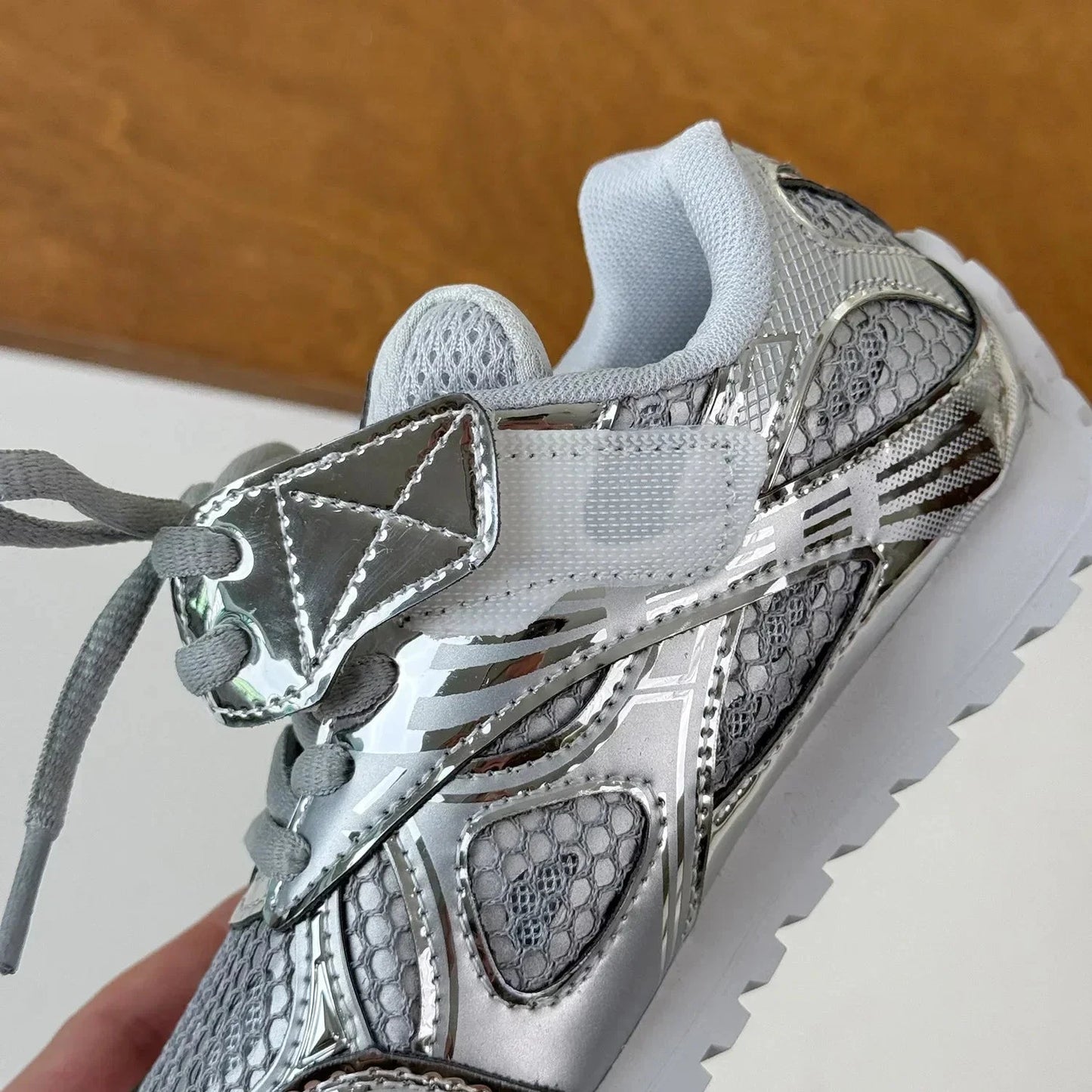 2025 Spring Toddler Kid Breathable Orbit Metallic Rubber Mesh Sneaker Children Casual Fashion Shoe Boy Girl Sports Walking Shoes GlowCart