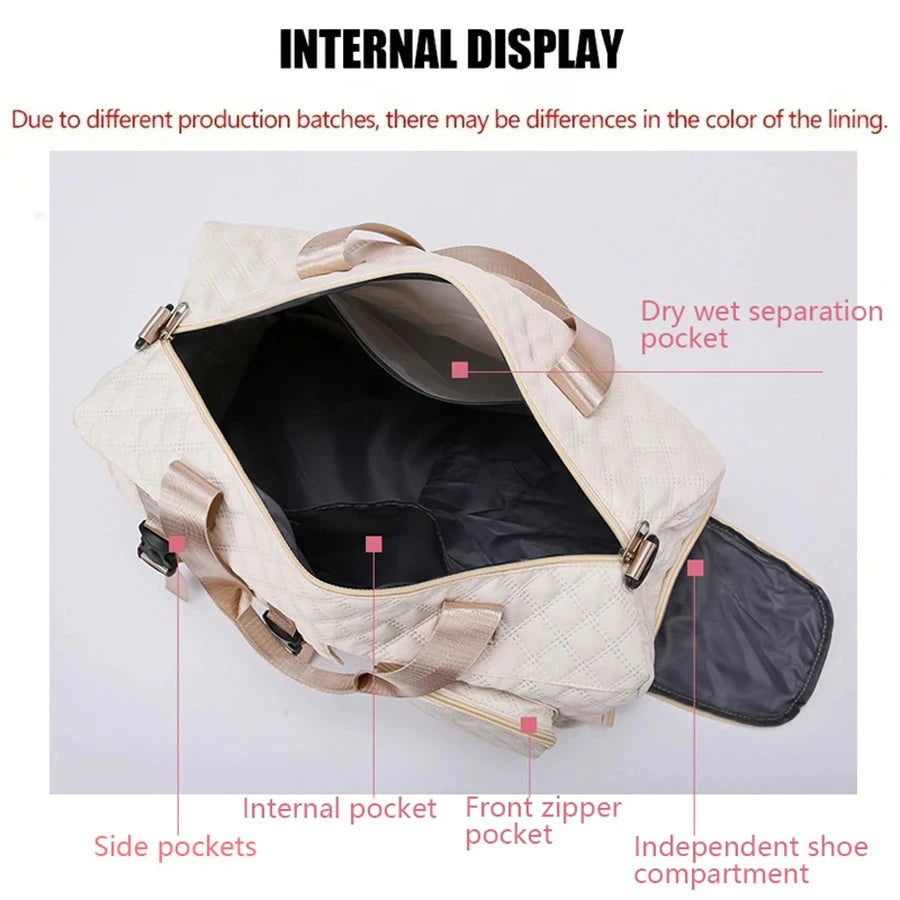 Durable Nylon Travel Duffle Bag, Portable Sports Gym Bag for GlowCart