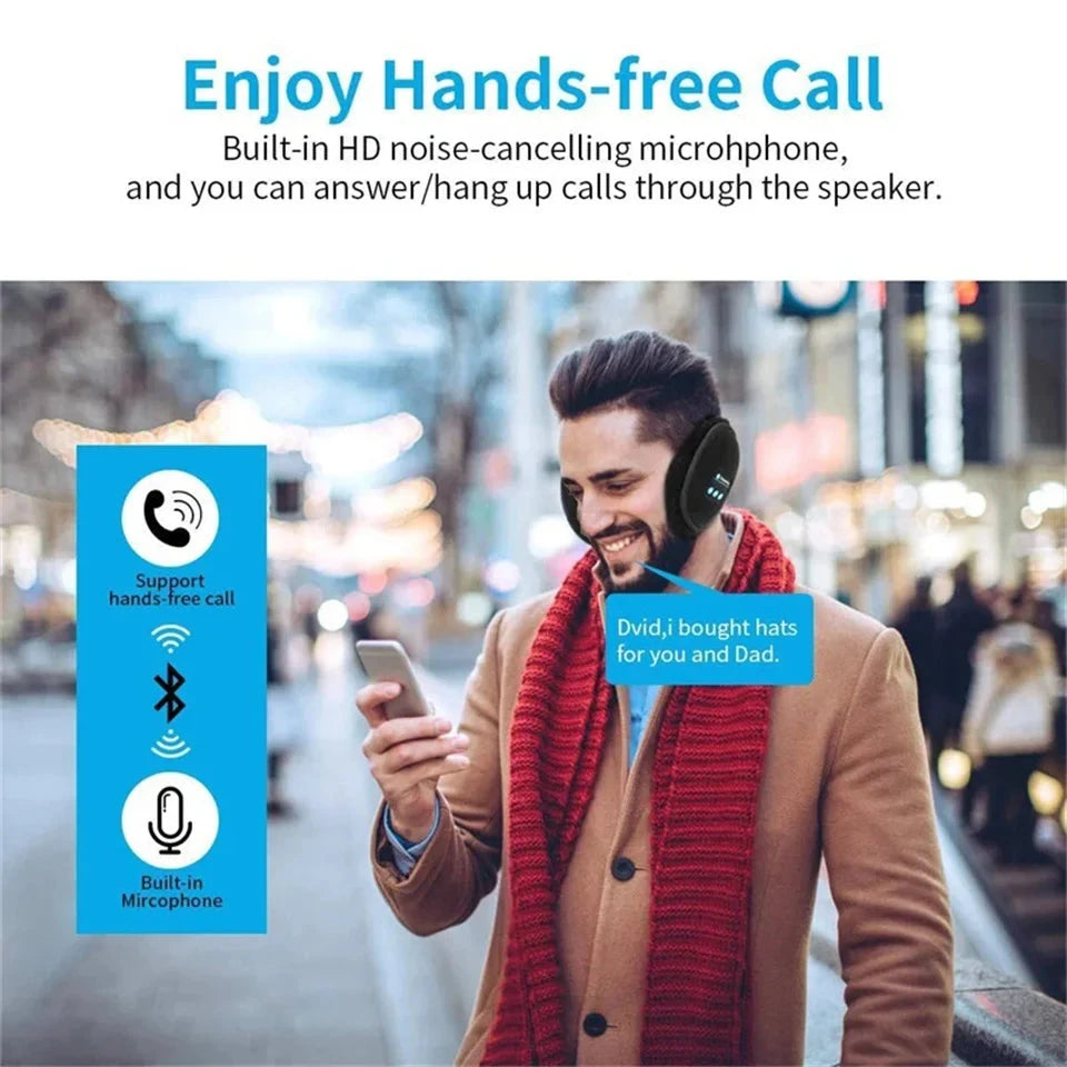 Wireless Ear muffs Bluetooth Headphones Earmuffs Winter GlowCart