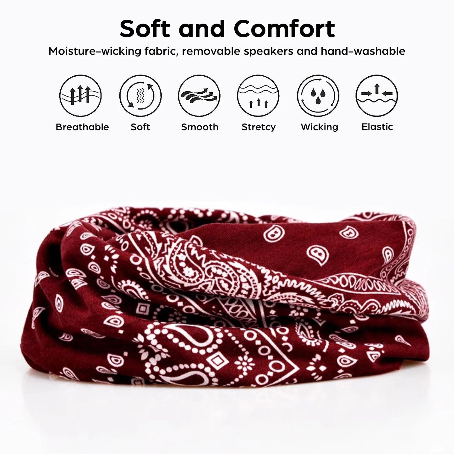 Bluetooth Headphone Wireless Smart Cap Headset Women Beanie Speaker Hunting Camping Running Music Earphone Hat Rechargeable GlowCart