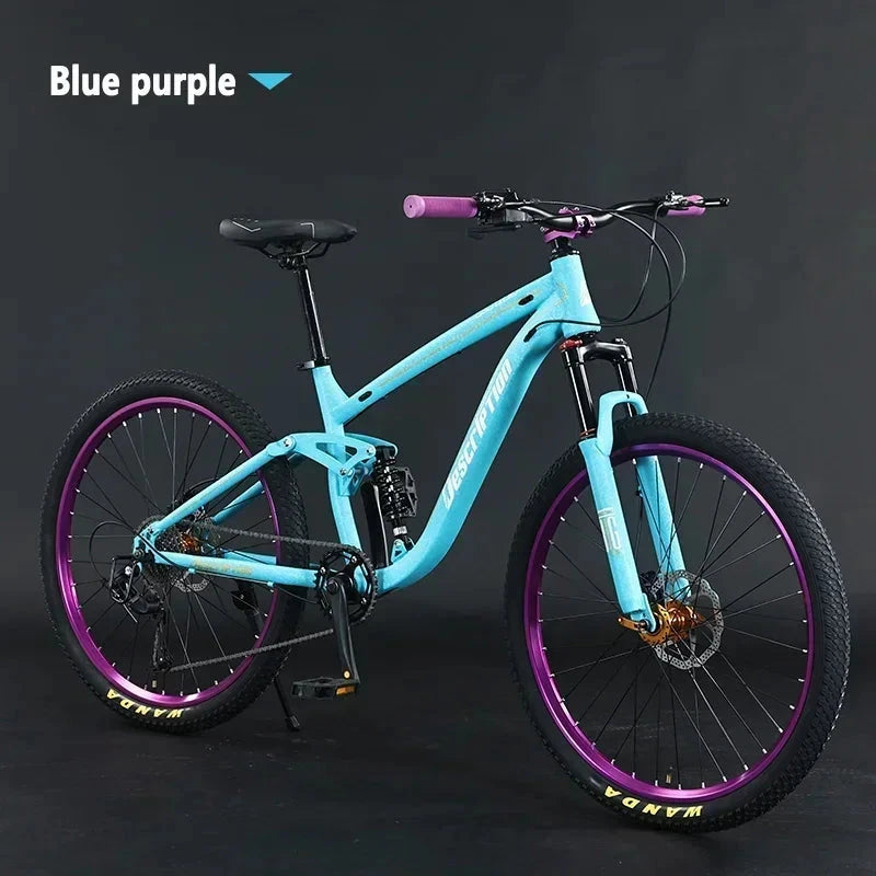 27.5 inch mtb soft tail mountain bike 9/10 speed Cross Country bicycle hydraulic disc brakes shock absorption Downhill bicicleta GlowCart