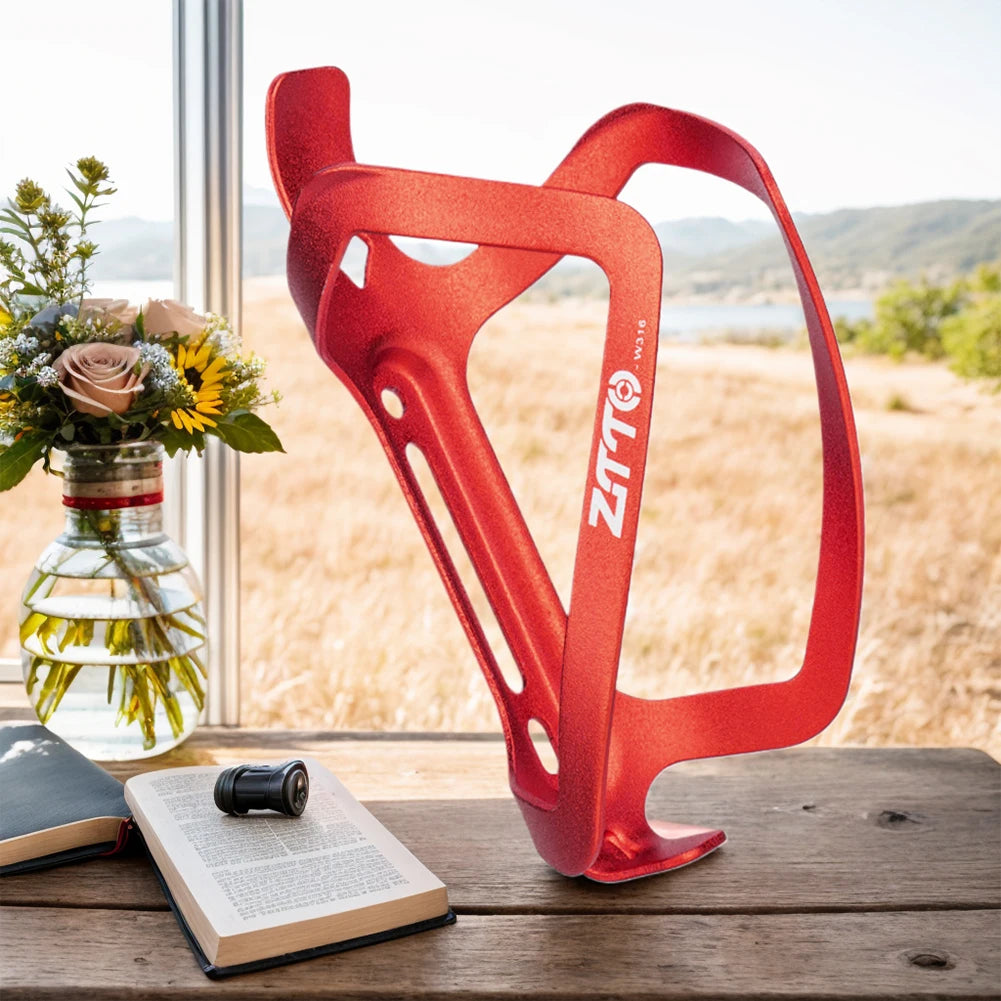 Bike Kettle Cage Aluminum Alloy Cycling Water Cup Mount Wear-Resistant Lightweight Water Bottle Bracket for Mountain Road Bike GlowCart
