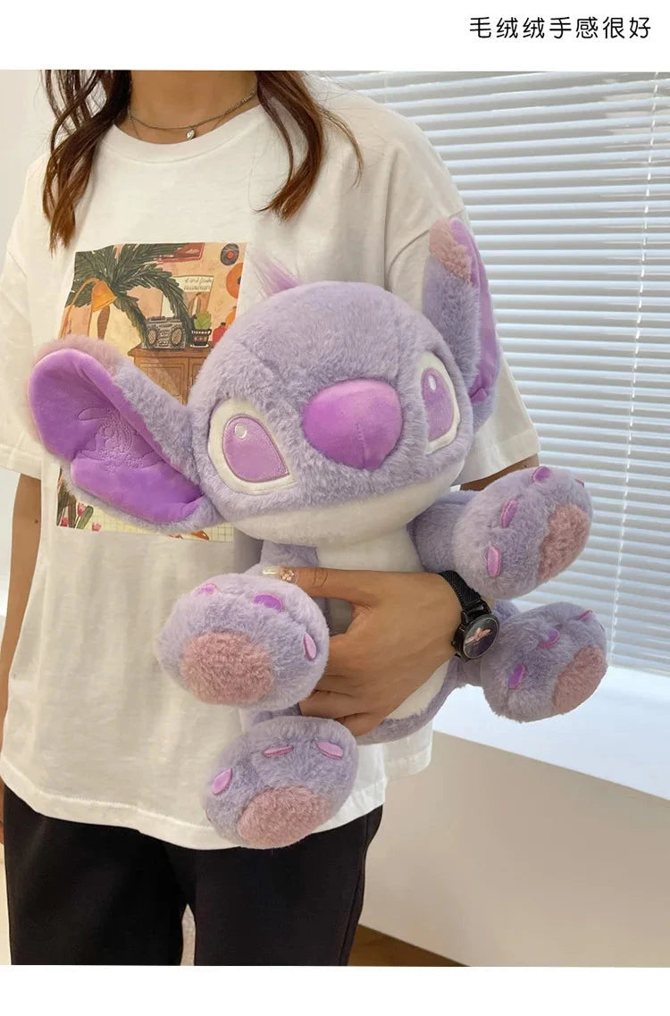 Disney Cartoon Purple Stitch Doll Star Baby Kawaii Plush Toy GlowCart