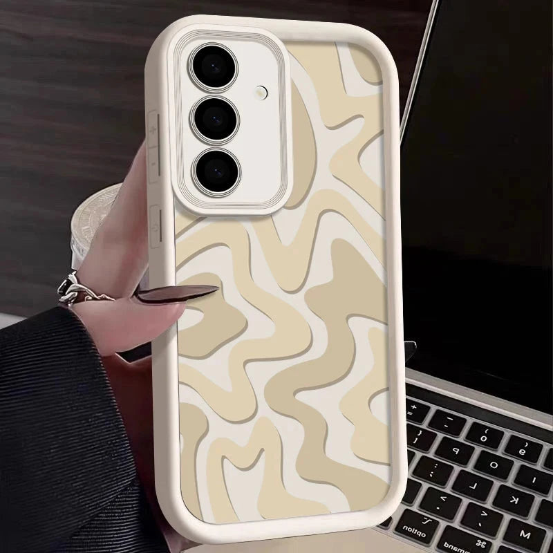 Striped Pattern Phone Case For Samsung Galaxy A17 A56 A16 GlowCart