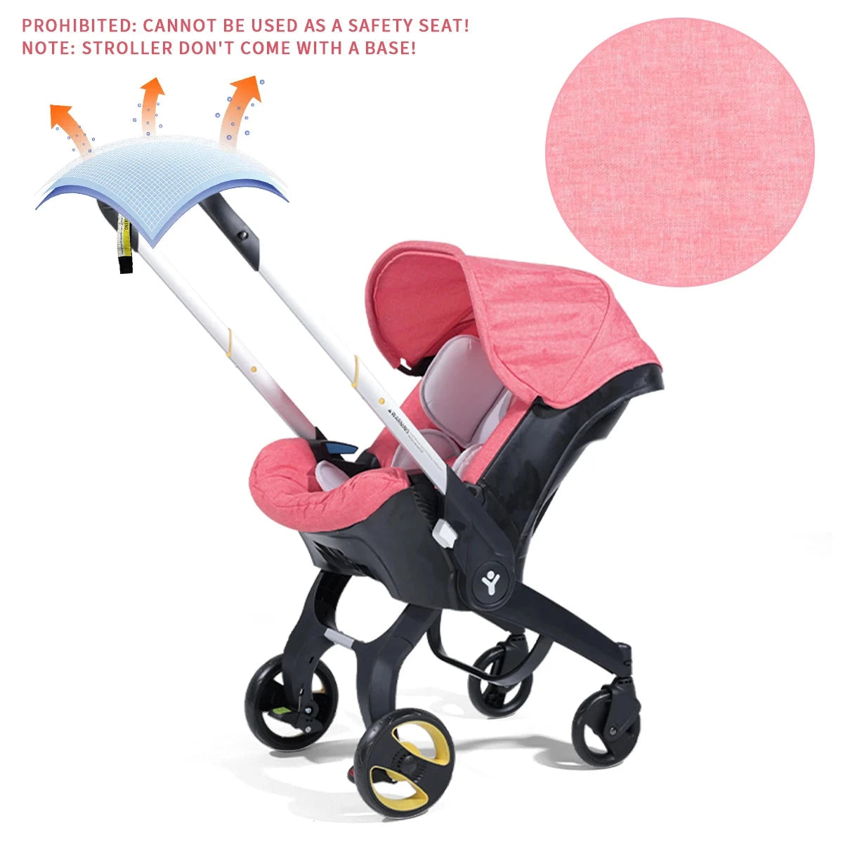 Newborn baby stroller, foldable travel stroller, two-way baby stroller, 0-3 years old GlowCart