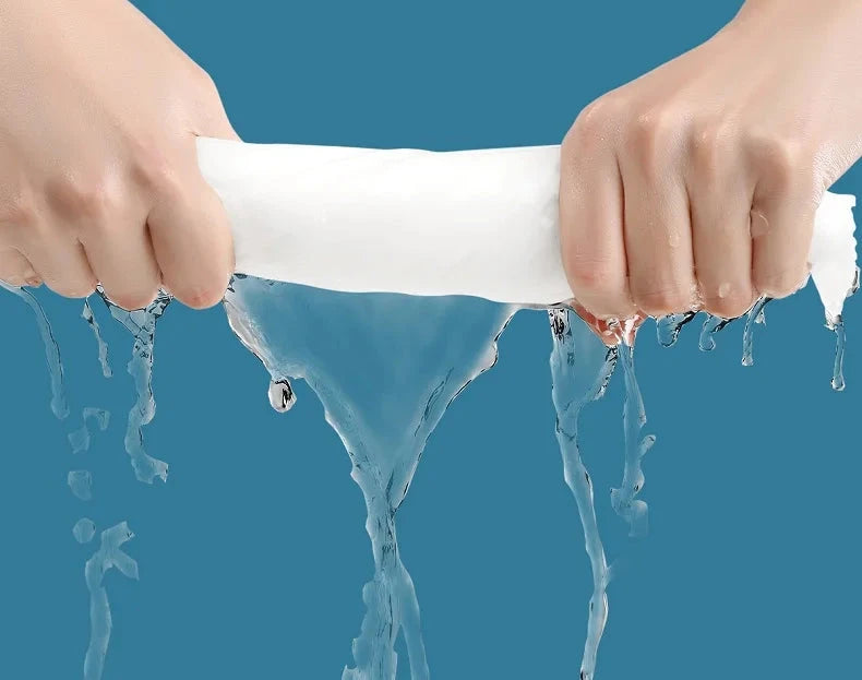 100PCS Disposable Thick 100% Cotton Face Towel Make Up Soft GlowCart