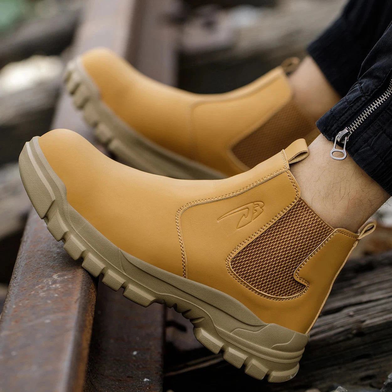 Waterproof Men's Safety Work Boots Steel Toe Shoes Anti GlowCart