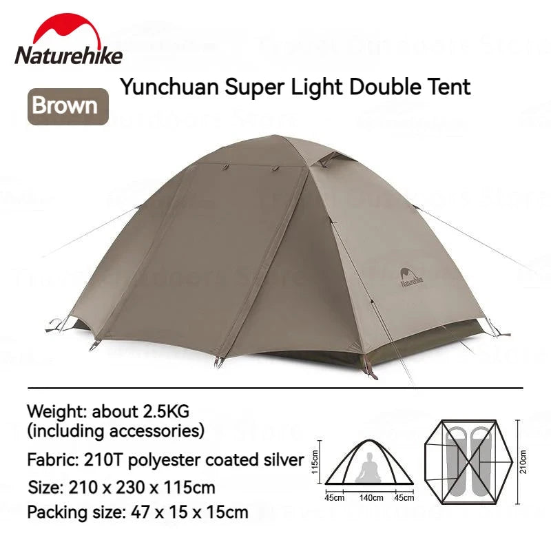 Naturehike UPF50+ Camping Ultralight Tent 2-3 People Three GlowCart