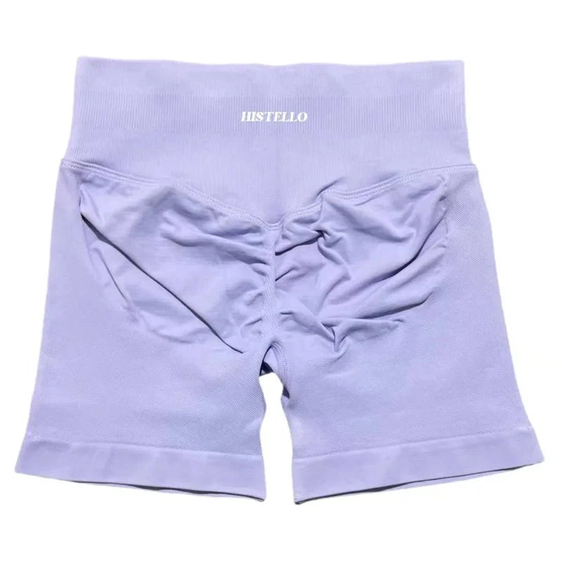 HISTELLO Impact Shorts Df Substitute High Waist Women Yoga Workout Short Seamless Leggings Stretch Fitness Running Gym Shorts GlowCart