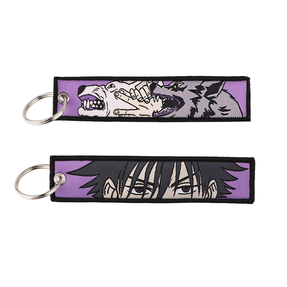 Classic Anime Cool Embroidery Key Fobs Key Tag Motorcycles GlowCart