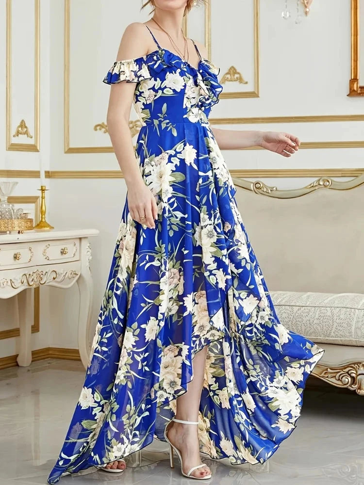 Wefads Women Long Dress Sexy Casual Elegant Off-Shoulder GlowCart