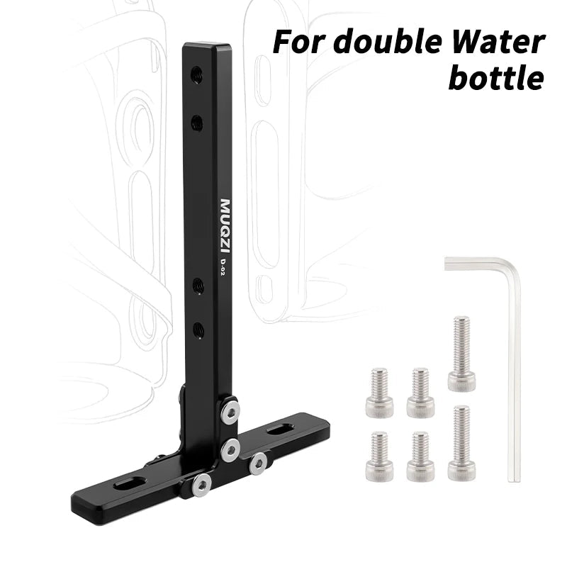 MUQZI Bottle Cage Adapter Folding Bike Water Bottle Cage Mounting Base Adjustable Bottle Mount Holder GlowCart