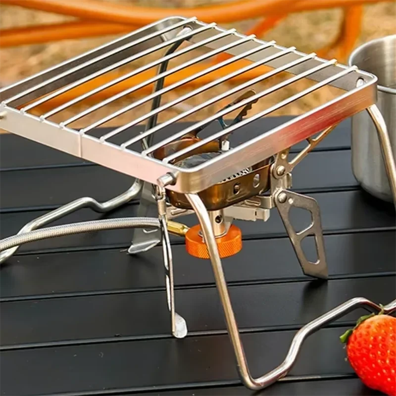Multifunction Folding Campfire Grill Stand Tourism Portable GlowCart