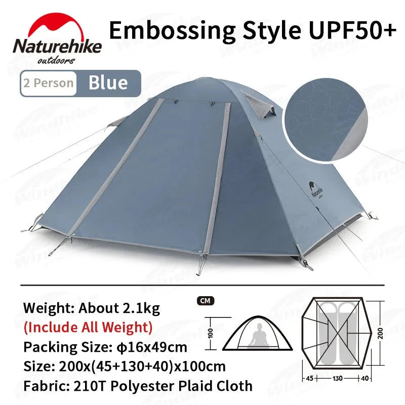 Naturehike P Series Ultralight Tent Double Layer Camping GlowCart