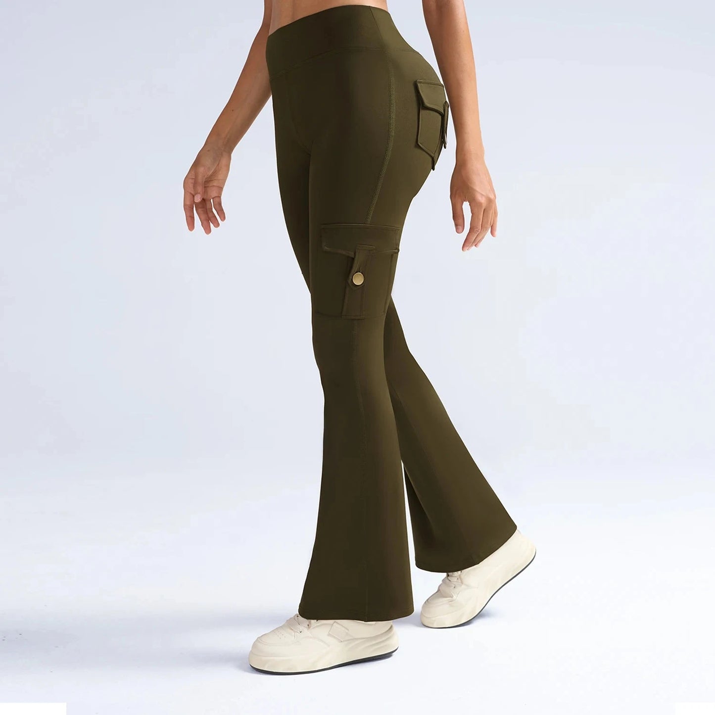 Newest Women Wide Leg High Stretch Yoga Leggings Naked GlowCart