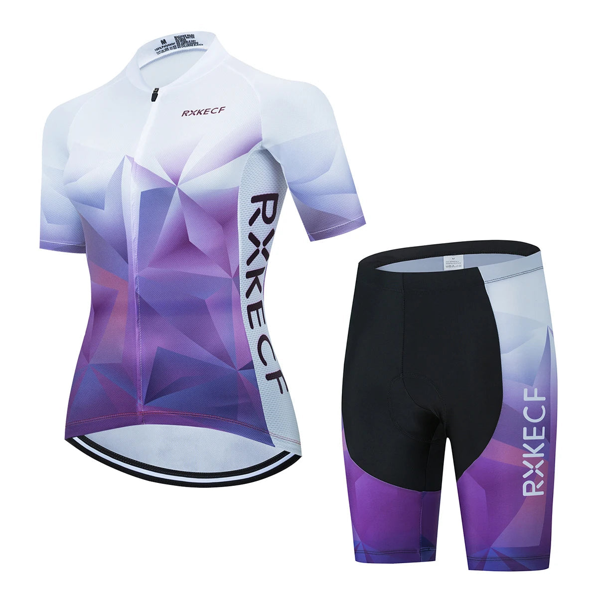 RXKECF Pro 2023 Woman Short Sleeve Cycling Jersey Set Sports Outfit Bike Clothing Kit Mtb Maillot Cyclist Bicycle Clothes GlowCart