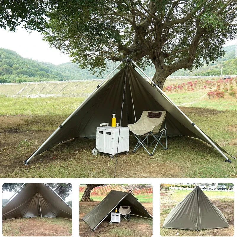 Waterproof Tent Tarp 19 Hang Points Survival Tent Outdoor GlowCart
