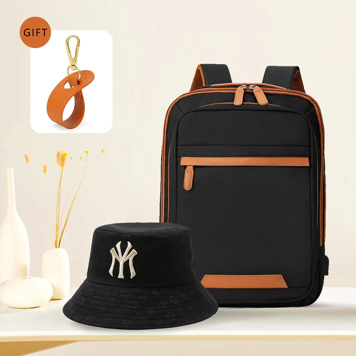 High-Quality USB Rechargeable Backpack Men's Waterproof Bag GlowCart