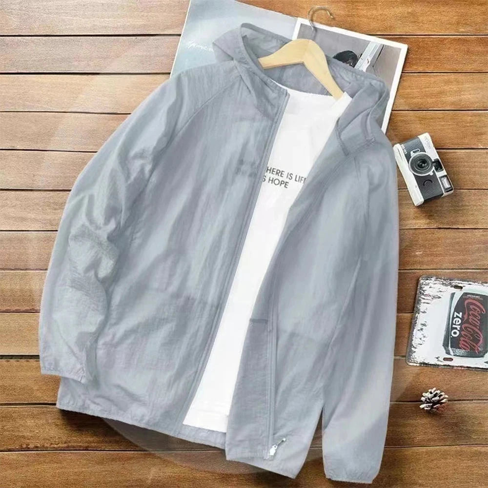 Camping Rain Jacket Men Women Waterproof Sun Protection GlowCart