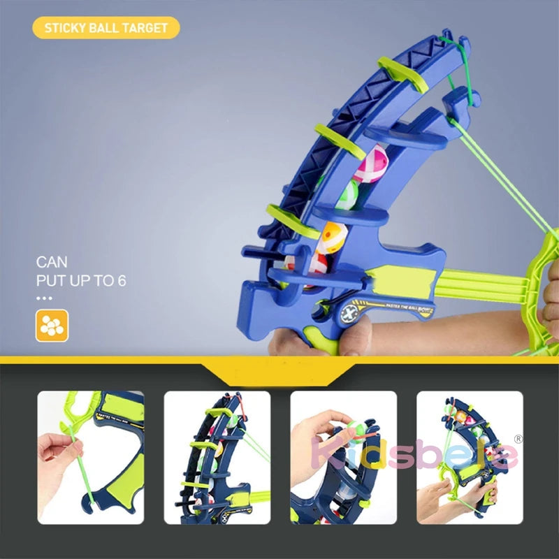 Kids Bow and Arrow Toy Set with Target Board – Safe Suction Cup Arrows, Indoor Outdoor Archery Game for Boys & Girls GlowCart