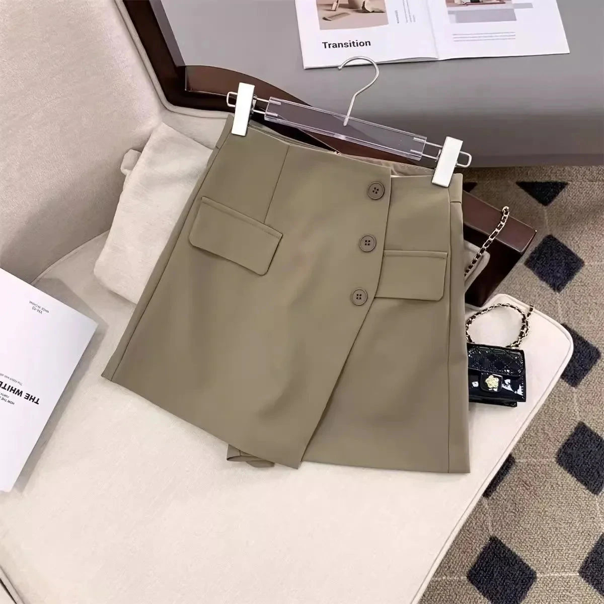 Fashionable Suit Skirt Pants Women's Short Shorts High Waist GlowCart