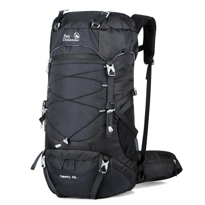50L Large-Capacity Nylon Backpack for Travel, Camping, GlowCart