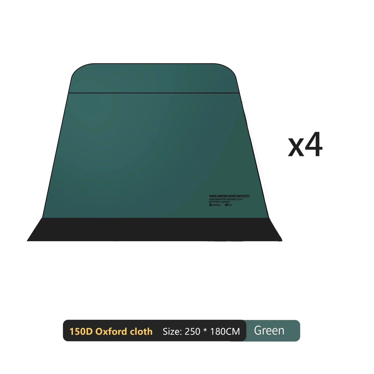 BISINNA 6-8 Persons One-touch Dome Tent Vinyl Coated Canopy GlowCart