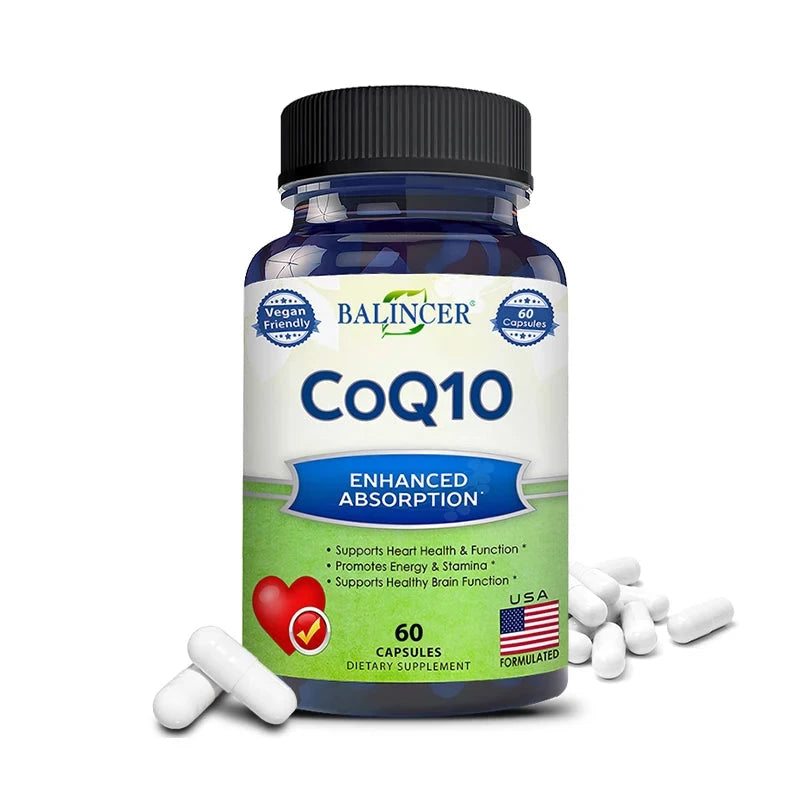 120pcs Organic Q10 Coenzyme 400mg Capsules Cardiovascular GlowCart