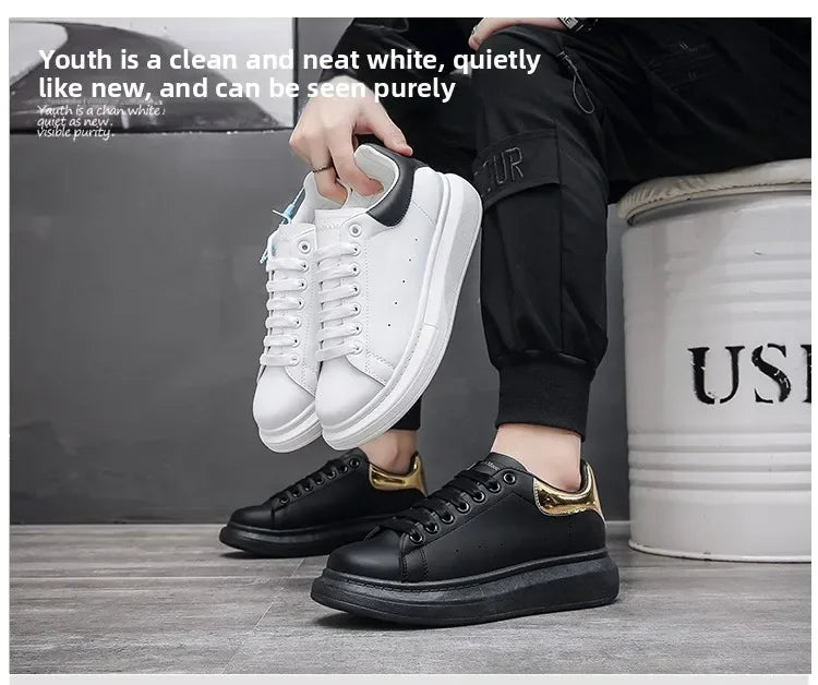 2025 Men Causal Shoes Pring Brand Spring Designer Wedges White Sneakers Platform Tenis Feminino Trainers Female Walking GlowCart