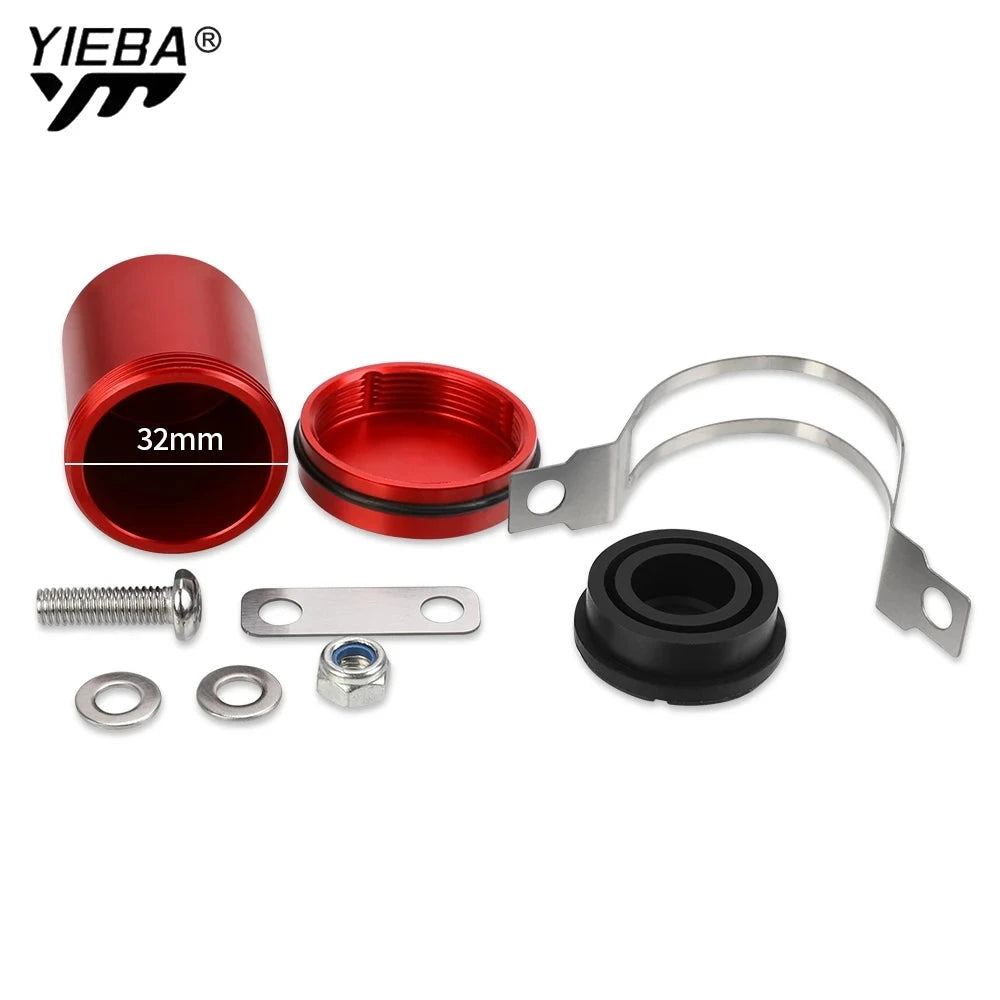 Universal Motorcycle Aluminum Alloy Brake Fluid Reservoir Rear Front Clutch Tank Oil Fluid Cup Motorcycle Refitting Accessories GlowCart