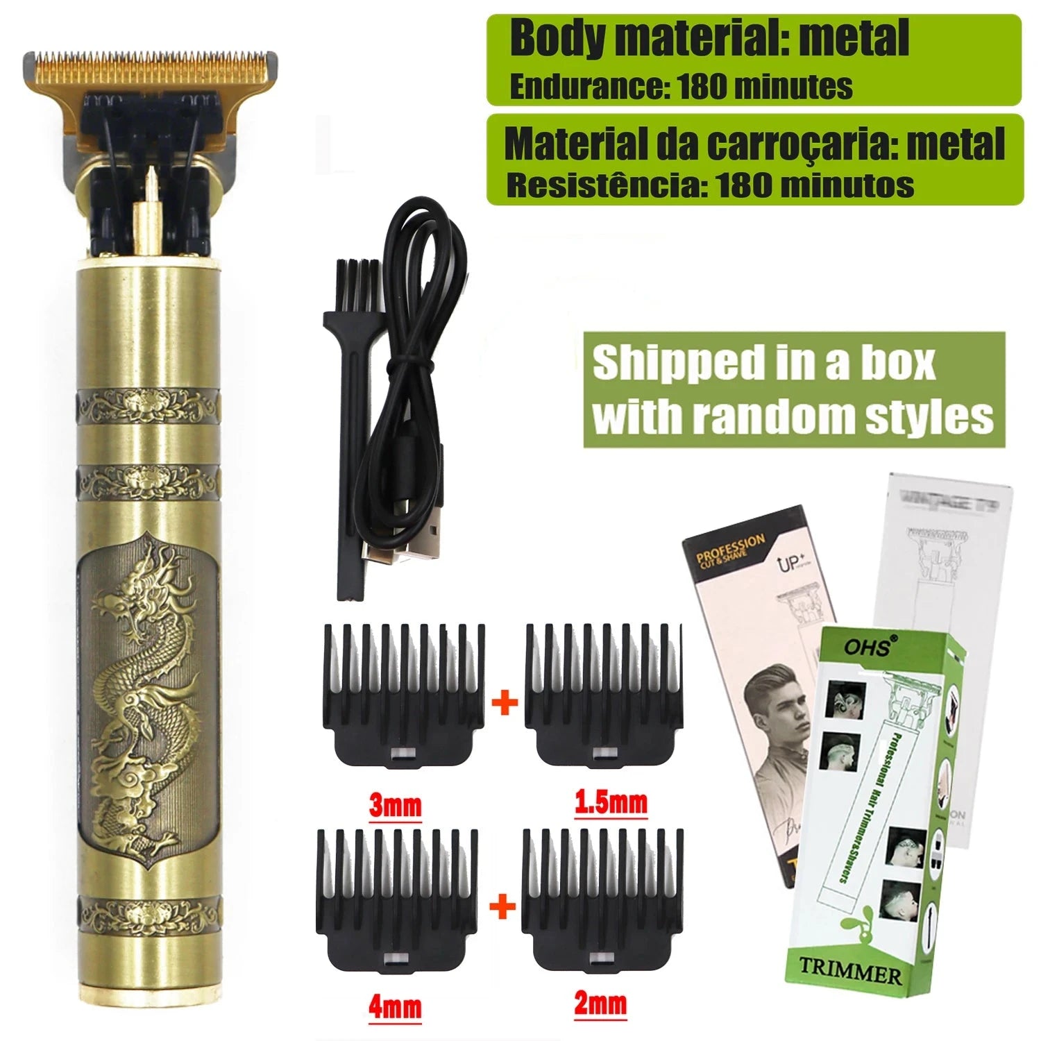 T9 Hair Clipper Repair Beard Shaving Body Hair Trimmer GlowCart