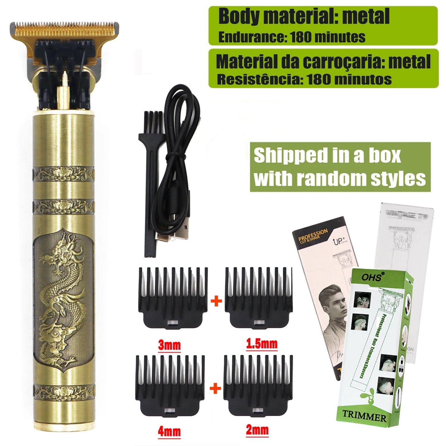 T9 Hair Clipper Repair Beard Shaving Body Hair Trimmer Clippers Electric Machine Men Haircut Machine 0mm Barber Shaver GlowCart