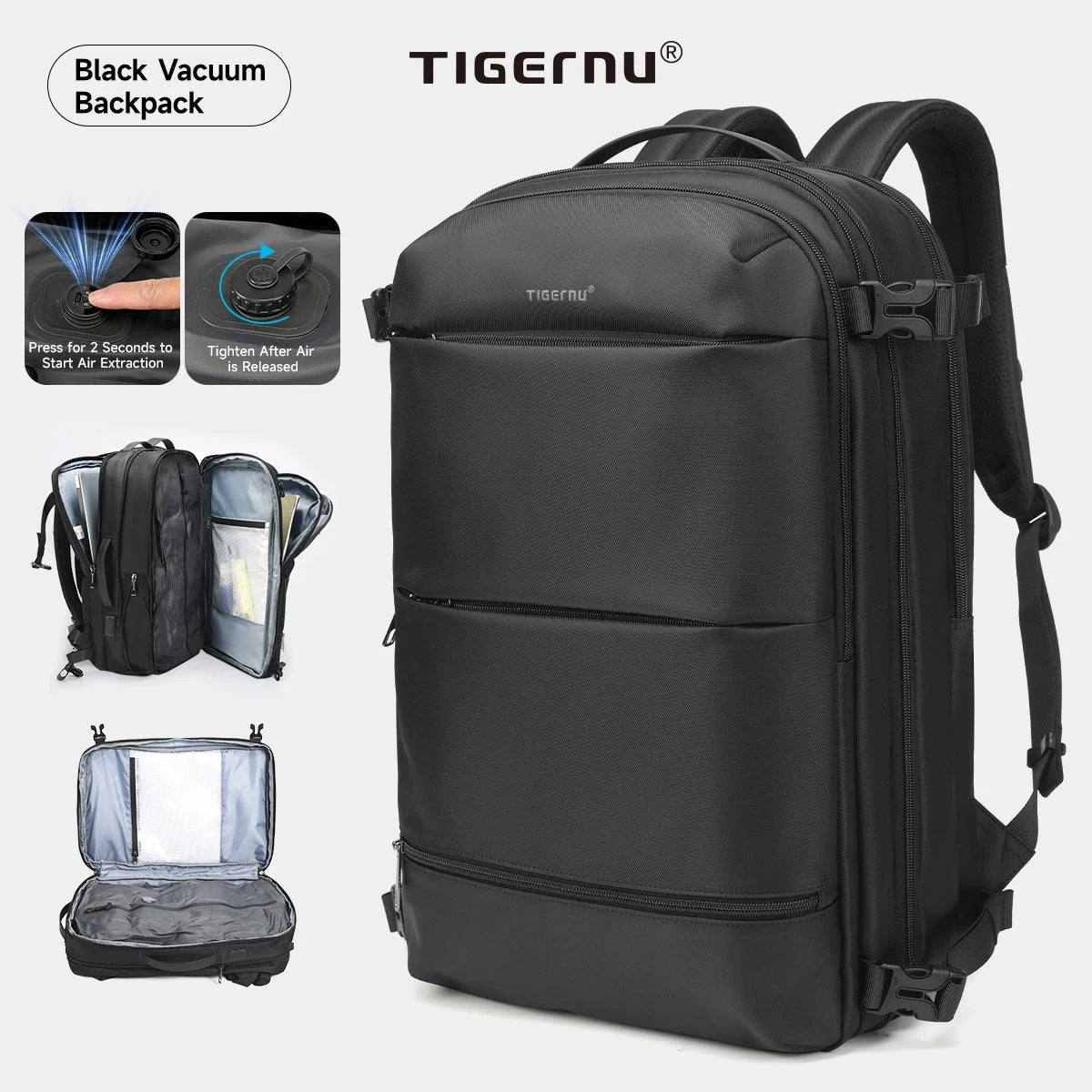 Tigernu Vacuum Compression Backpacks Men Travel Backpack GlowCart