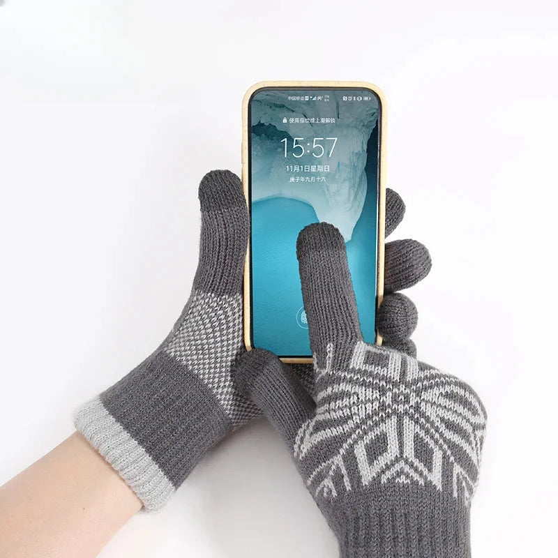 Autumn Winter Motorcycle Gloves Double-layer Touch Screen GlowCart