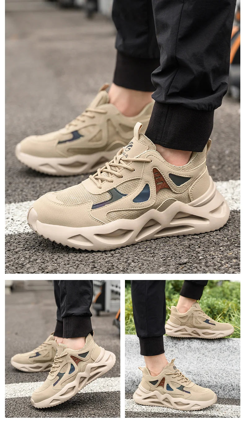 Lightweight Safety Shoes Men Women Work Shoes Steel Toe Cap Working Boots Sneakers Man Women Breathable Shoes Tactical Boots GlowCart