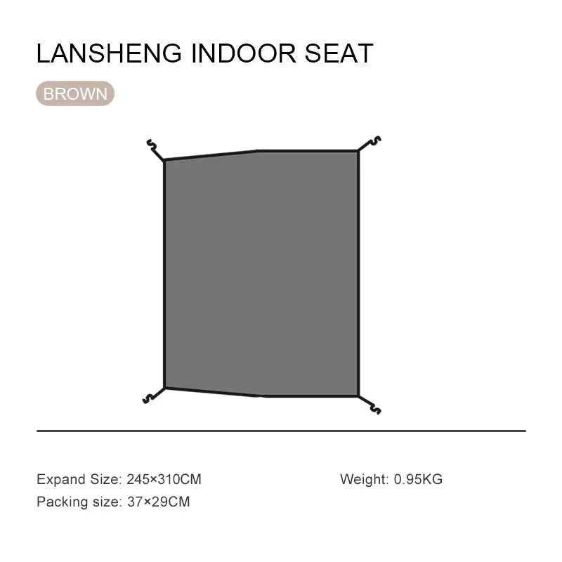 MOBI GARDEN Moby Garden Camping LS4 Tunnel Tent Living Shell GlowCart