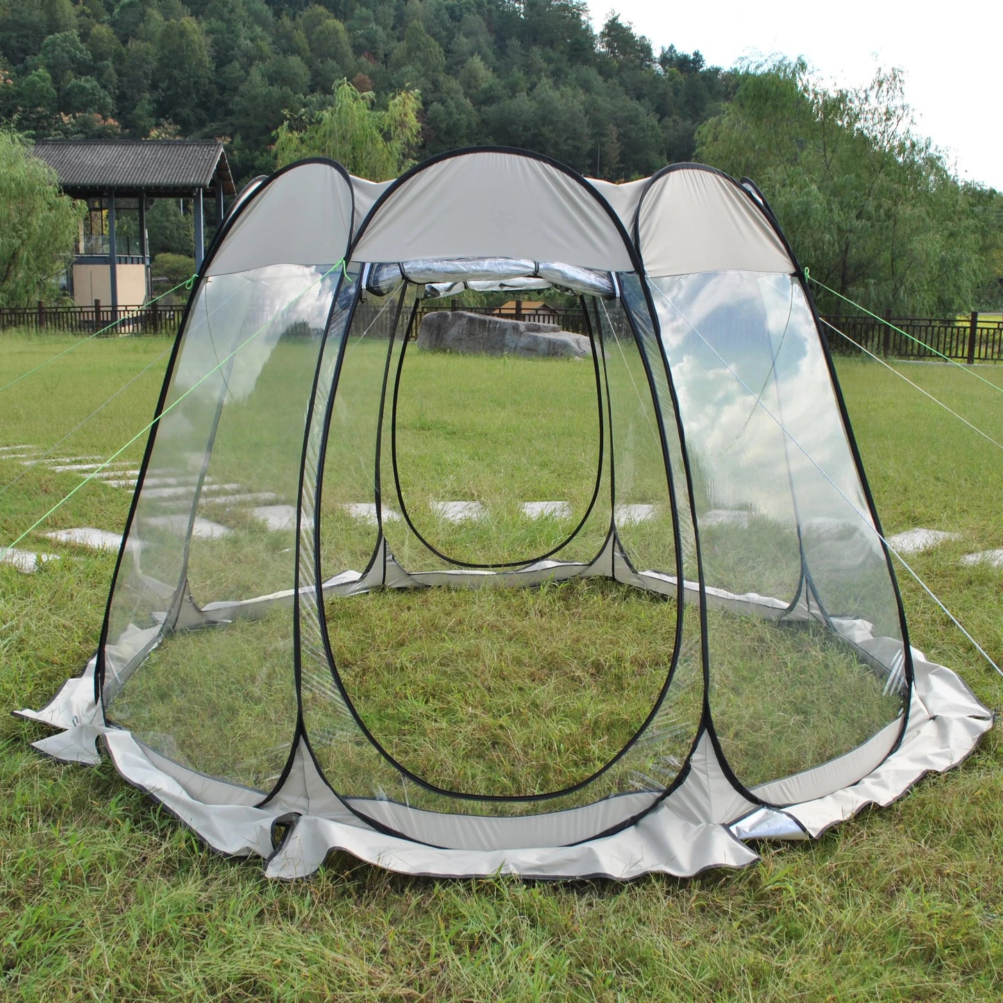 Pop up Bubble Tent Screen House 8 Person Large Camping Sun GlowCart