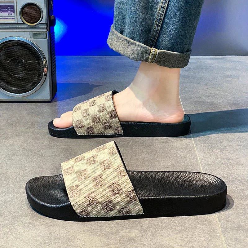 Men's Slippers Summer 2025 New Outer Wear Home Flip Flops Men's Non-Slip Beach Sandals GlowCart